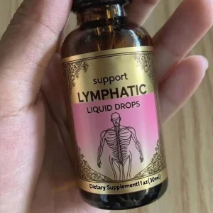 Premium Herbal Extract Formula Lymphatic Liquid Drops for Natural Detox &amp; Healthy Fluid Circulation Wild Cultivated Oil Bottle