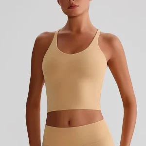 Conjunto de Top de Esporte de Alto Desempenho e Regata para Yoga e Academia