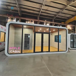 Casa Móvil Modular Contemporánea Manzana con Diseño Interior Elegante