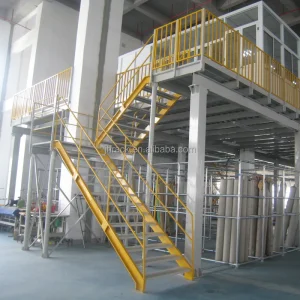 Factory Price Industrial Mezzanine Flooring Metal Work Platform Heavy Duty Multi-Level Attic Platform