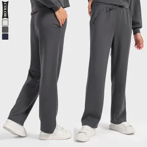 Air Layer Skin-Friendly Casual Sports Sweatpants Quick-Dry Loose Straight Jogger Women