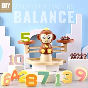 Dinosaur Monkey Digital Balance Scale Educational Math Toys