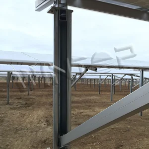 C Pile Ground Solar Mount Installation Structure