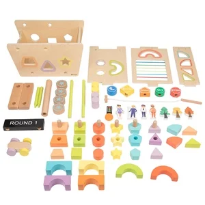 Montessori Wooden Activity Block Set