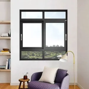Low-E Glass Argon Filled Modern Frame Soundproof Sliding Window for Climate Control