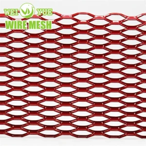 Durable Decorative Aluminium Expanded Metal Wire Mesh Diamond Hexagonal Perforated with Cutting Bending Welding Processing