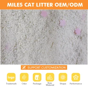 100% Amido de Mandioca 100% Vegetal e 8% Fibra de Feijão com Fator Desodorante para Areia para Gato