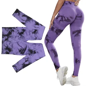 Pantalones de yoga de talle alto para mujeres activas de talla grande