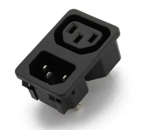 10A 250V Módulo de Entrada de Energia En60320 C13 C14 Soquete de Painel de Entrada e Saída Snap-in