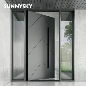 Modern Aluminium Pivot Front Doors