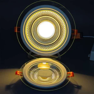 Hot Selling Slim Glass Recessed 6W 9W 12W 18W 24W 30W Double Color LED Glass Panel Light