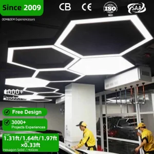 DIY Combination Geometric Hexagonal Led Panel Pendant Light For Surface Ceiling And Indoor Decoration