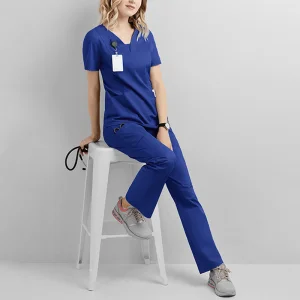 Factory Price Patient Clothes Stretch Nursing Scrubs Nurse Lab Coat
