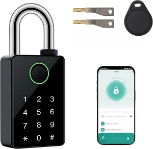 Factory Wholesale Smart Zinc Alloy Fingerprint &amp; Password Keyless Candados Anti-Thief Security Padlock at Cheap Price