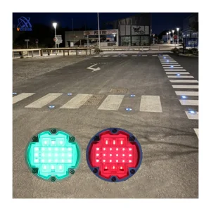 Smart Road Stud For Traffic Communication Intelligent Transportation System Pedestrian Synchronized Traffic Lights And Road Stud