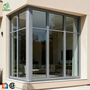 Hurricane Energy Efficient Panoramic Picture Windows Glass Aluminum Fixed Window
