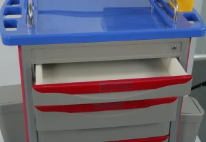 Hospital Medical Surgical Equipment ABS Emergency Trolley Crash Cart