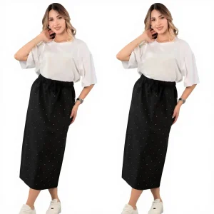 Womens Summer Slim Fit Silk Midi Dress Set