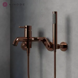 Factory Direct Sales Bathroom Concealed Mixer Digital Temperature Faucet Ways Black Color Complete Rainfall System Shower Set