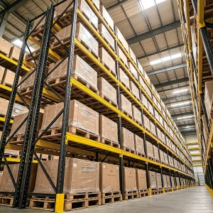 Warehouse Palletized Goods Storage Selective Pallet Rack Heavy Duty Steel Racking