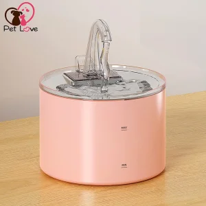 Ceramic Pet Water Fountain with Stainless Steel Lid