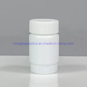 60ml Little CRC Cap Tablets/Capsule/Pill Plastic Food Grade Round Bottle HDPE