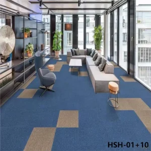 China manufacture Plain PVC Carpet tiles