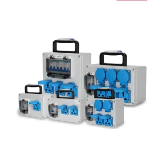 Portable Three-Level ABS PC IP67 Rated 63A 8-Socket Distribution Box