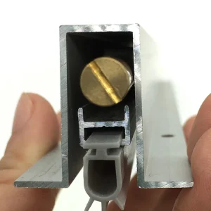 Automatic Door Bottom Seal Heavy Duty Metal Door Sweep with Neoprene Bulb Door Seal