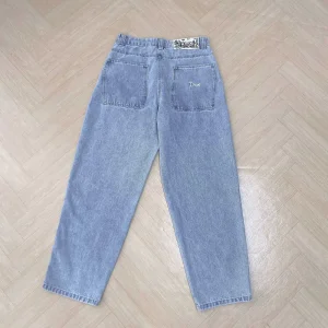 Y2K Jeans de Cintura Alta Bordados Melhores