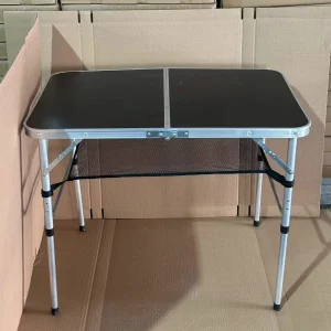 Folding Table Portable Adjustable Height Camping Desk