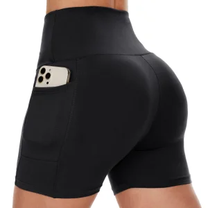 Wholesale Custom High Waisted Tummy Control Yoga Shorts