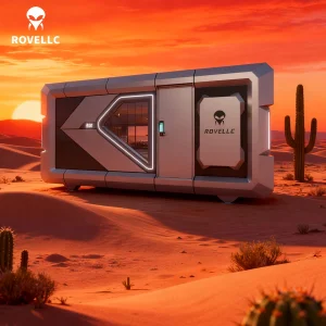 Custom Designed Space Capsule House Extreme 50 Degrees High Temperature Outdoor Hotel Dormitory Residence Pickup Dubai