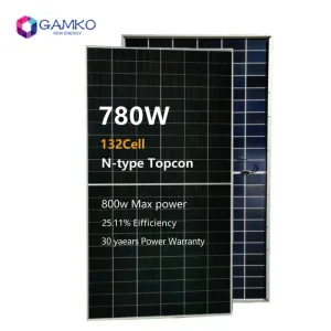 800W Painéis Solares Tipo N