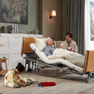 Electric Adjustable Home Care Bed with Multi-Function Features