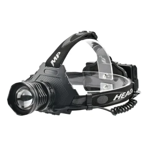 Wholesale Aluminum Zoomable TYPE C Rechargeable 1000 Lumen LED Headlamp with 3 18650 Battery Backpack for Camping Working Hunting Manufacturers, Factories