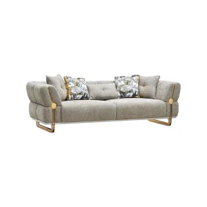 China Factory Italian High End Luxury Living Room Fabric Sofa Set for Project