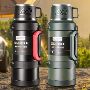 Large Portable 2500ml Stainless Steel Vacuum Flask
