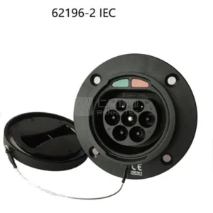 Type 2 EV Charging Connector 16A 32A Socket with 0.5m Cables for Vehicle Side