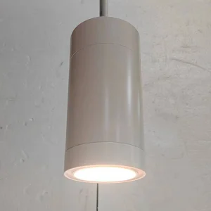 Lámpara colgante cilíndrica de estilo industrial LED, lámparas de araña modernas nórdicas, lámpara colgante inteligente de riel, iluminación Guzhen