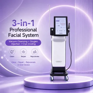 Products Trending 2026 Professional Skin Rejuvenation Machine Vacuum Bubble Oxygen Infusion Cryotherapy Facial Spa Device