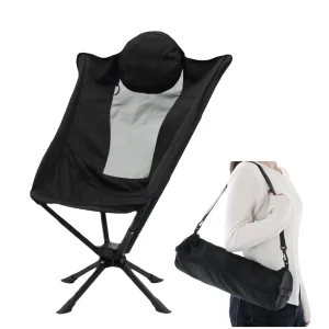 Luxury Outdoor Folding Chair Portable Aluminum Swivel Chair