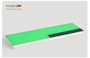 LED Piano Floor Tile Light Step on Gravity Sensing Outdoor Park Square Colorful RGB Induction Brick Stage Light Floor Lamp