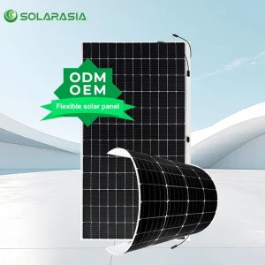 Wholesale Sunman Flexible Monocrystalline Solar Panel 520W 550W Half Cell 2026 High Efficiency Lightweight Flexible Module for Low Load Roof BIPV