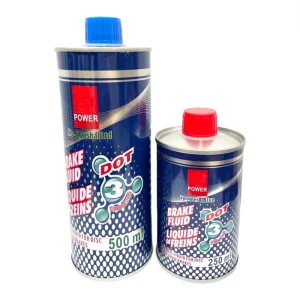 DOT3 Brake Fluid 250ml Iron Bottle High Boiling Point for Vehicles OEM