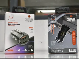 Juhuaxin High Quality QC4.0 Cargador Auto Quick Car Charger Tpye-C USB Dual-Port a+C 35W Pd 30W Multi Fast Charging Mobile Phone Car Charger for iPhone Samsung