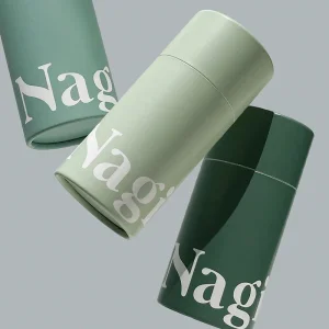 Custom Logo Printing Biodegradable Kraft Cylinder Paper Tube