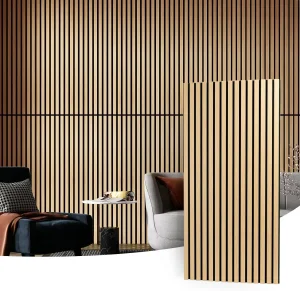 Noise Reduction Wood Slat Acoustic Panels for Stylish Interior Decor