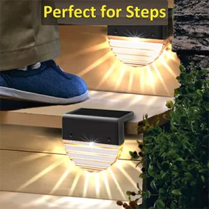 Custom RGB & White 2 Modes Waterproof Solar Fence Lights