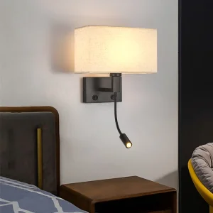 Factory Direct Supply Hotel Engineering Hotel Bedroom Bedside Wall Lamp Modern Aluminum LED Home Reading Lamp